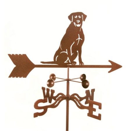 Ez Vane EZ Vane EZ1413-4S Sitting Lab Dog Weathervane with Four Sided Mount EZ1413-4S